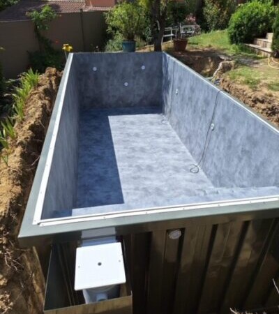 Piscine container enterrée sans eau Piscine container enterrée sans eau